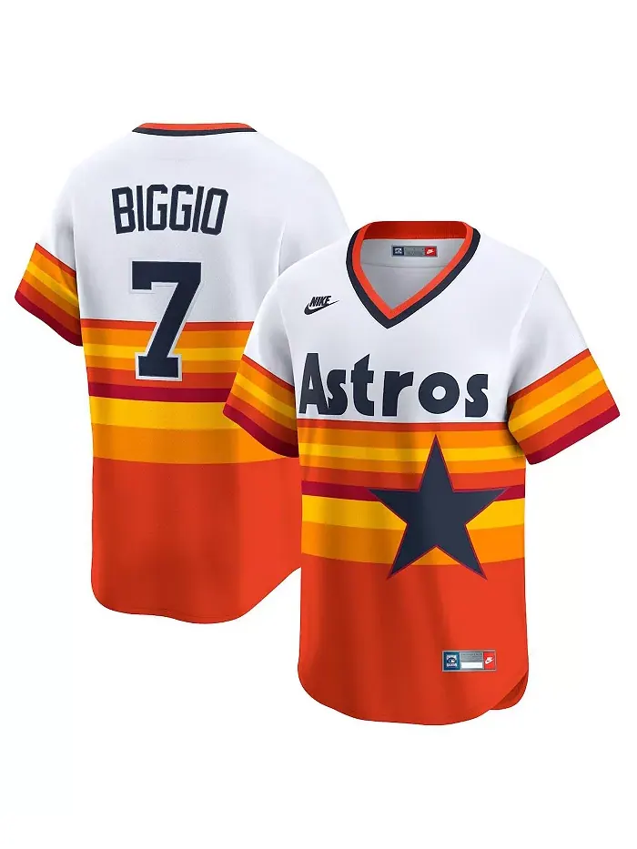 Мужская белая ретро-джерси Craig Biggio Houston Astros из ограниченной коллекции Cooperstown — изображение 1 из 3