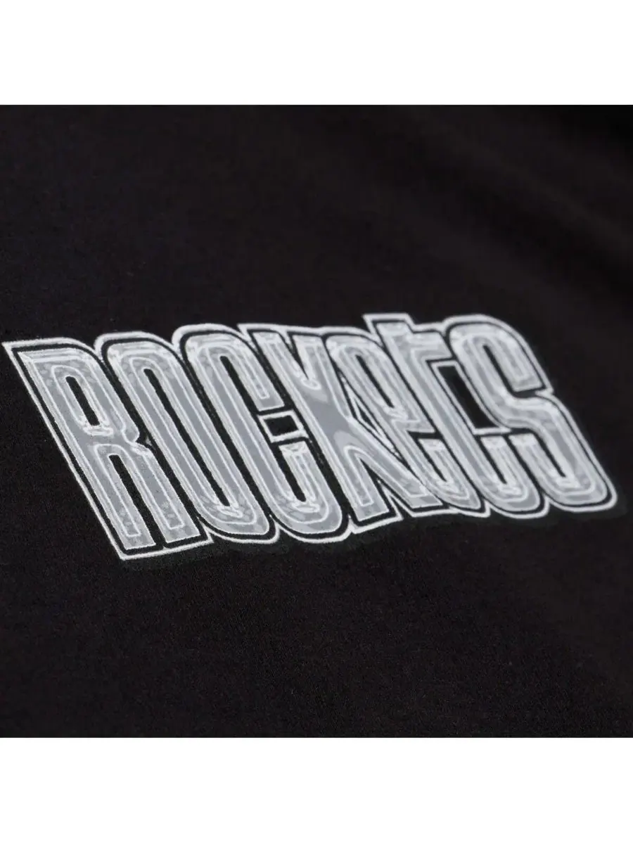 Футболка с жидким хромовым принтом Houston Rockets Mitchell & Ness — изображение 3 из 5, черный