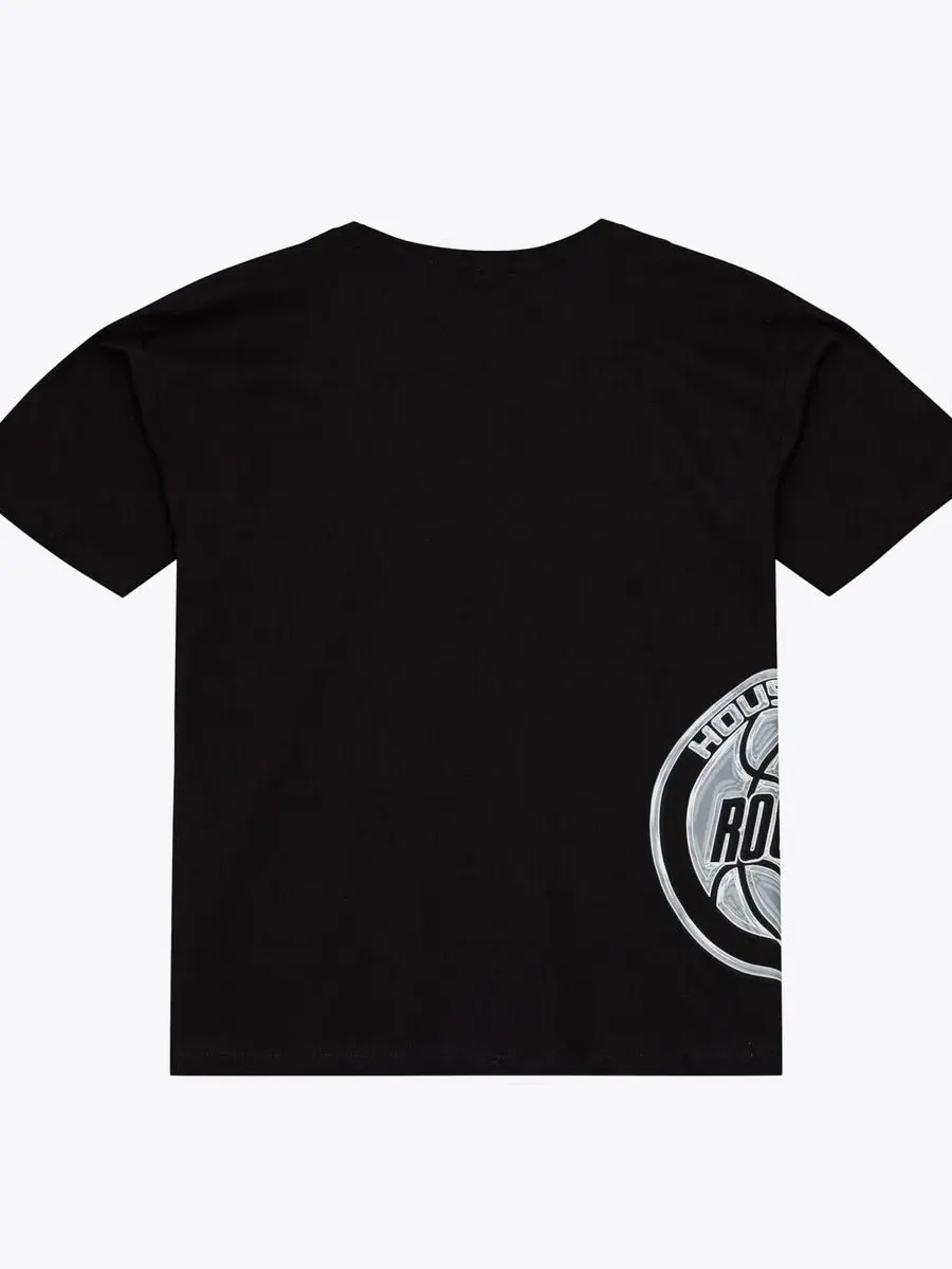 Футболка с жидким хромовым принтом Houston Rockets Mitchell & Ness — изображение 5 из 5, черный