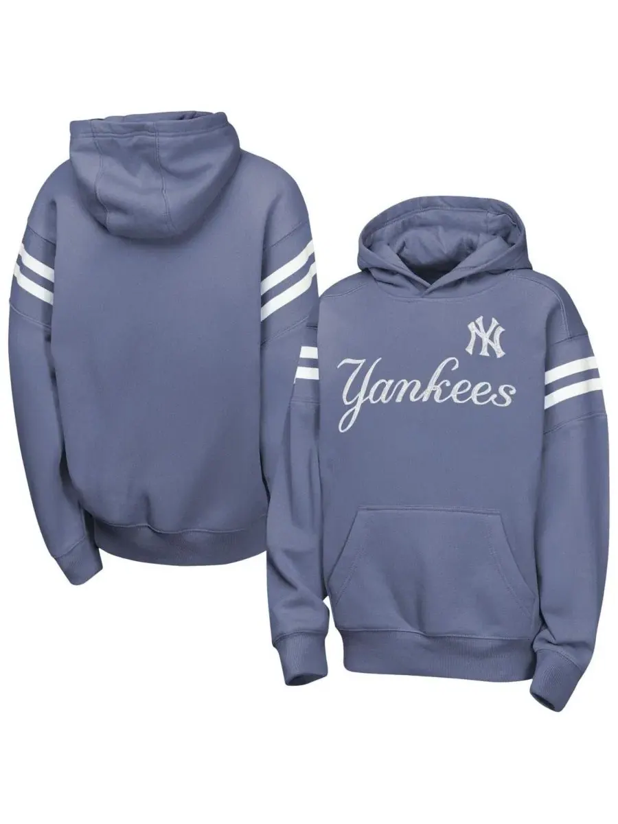 Худи с эмблемой New York Yankees Outerstuff — изображение 1 из 3, темно-синий