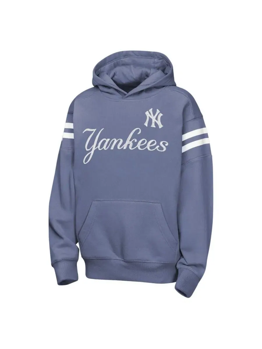 Худи с эмблемой New York Yankees Outerstuff — изображение 2 из 3, темно-синий