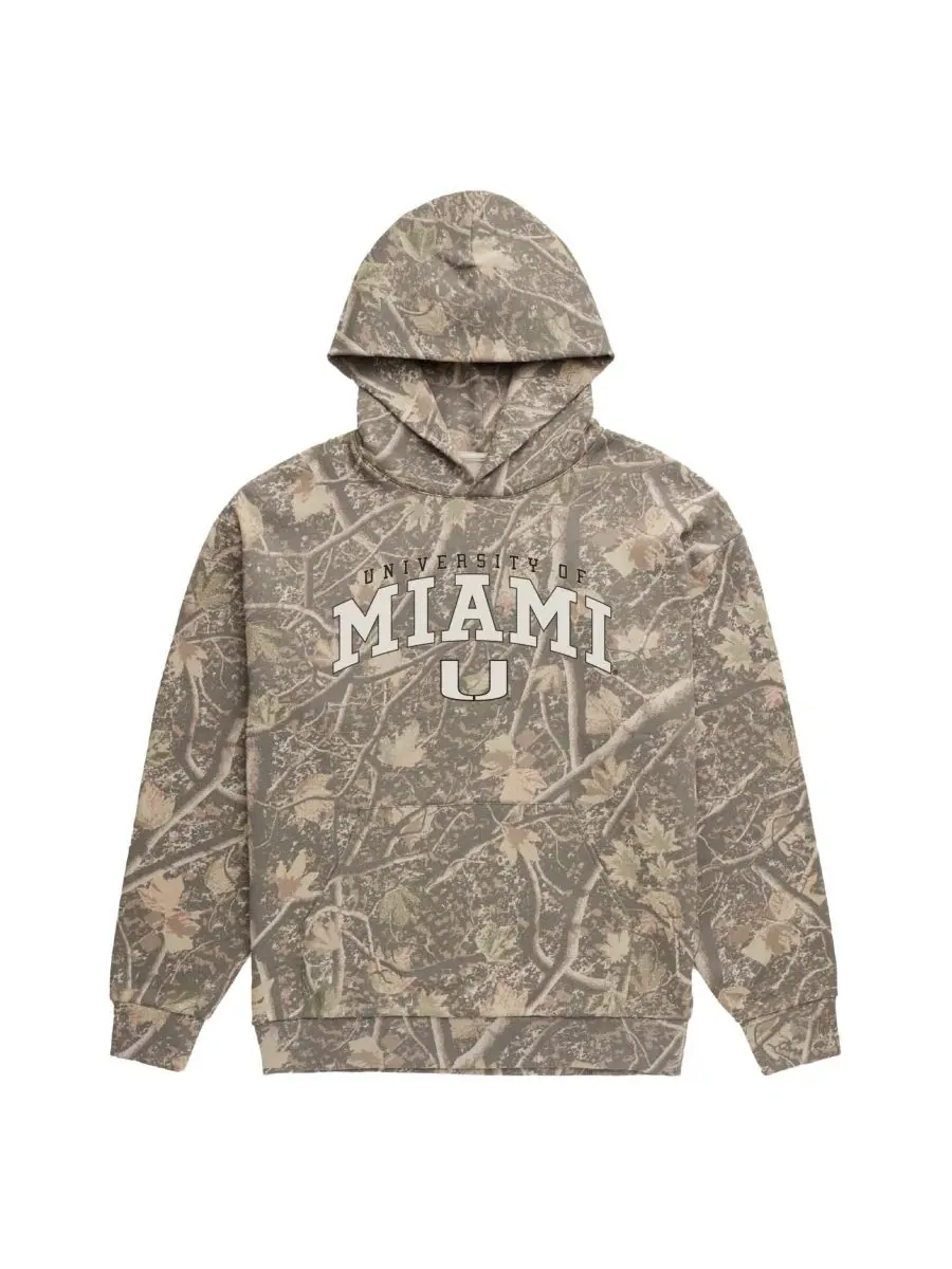 Худи с камуфляжным принтом Miami Hurricanes Back Bay Fleece Uscape Apparel