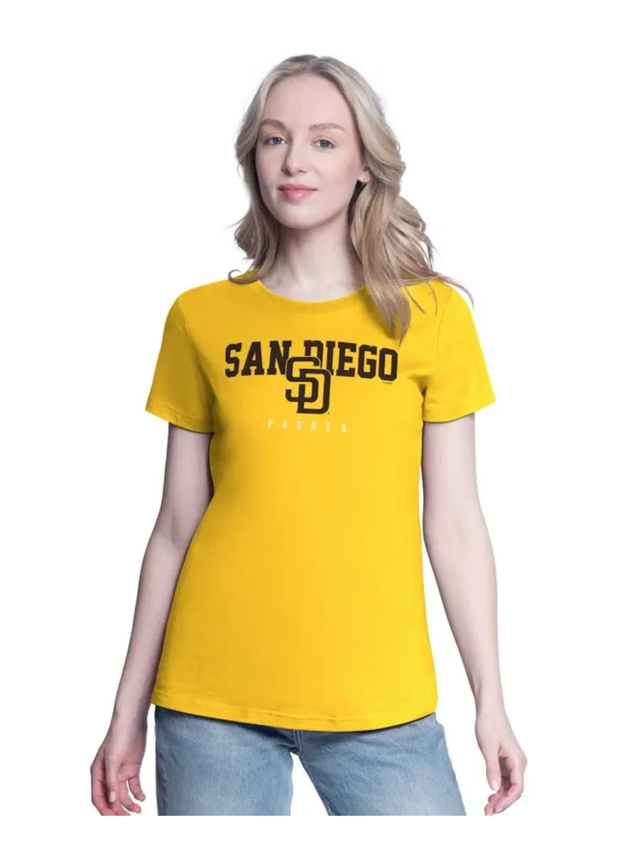 Комплект футболок с принтом San Diego Padres G-III 4Her by Carl Banks — изображение 3 из 5, коричневый золотистый