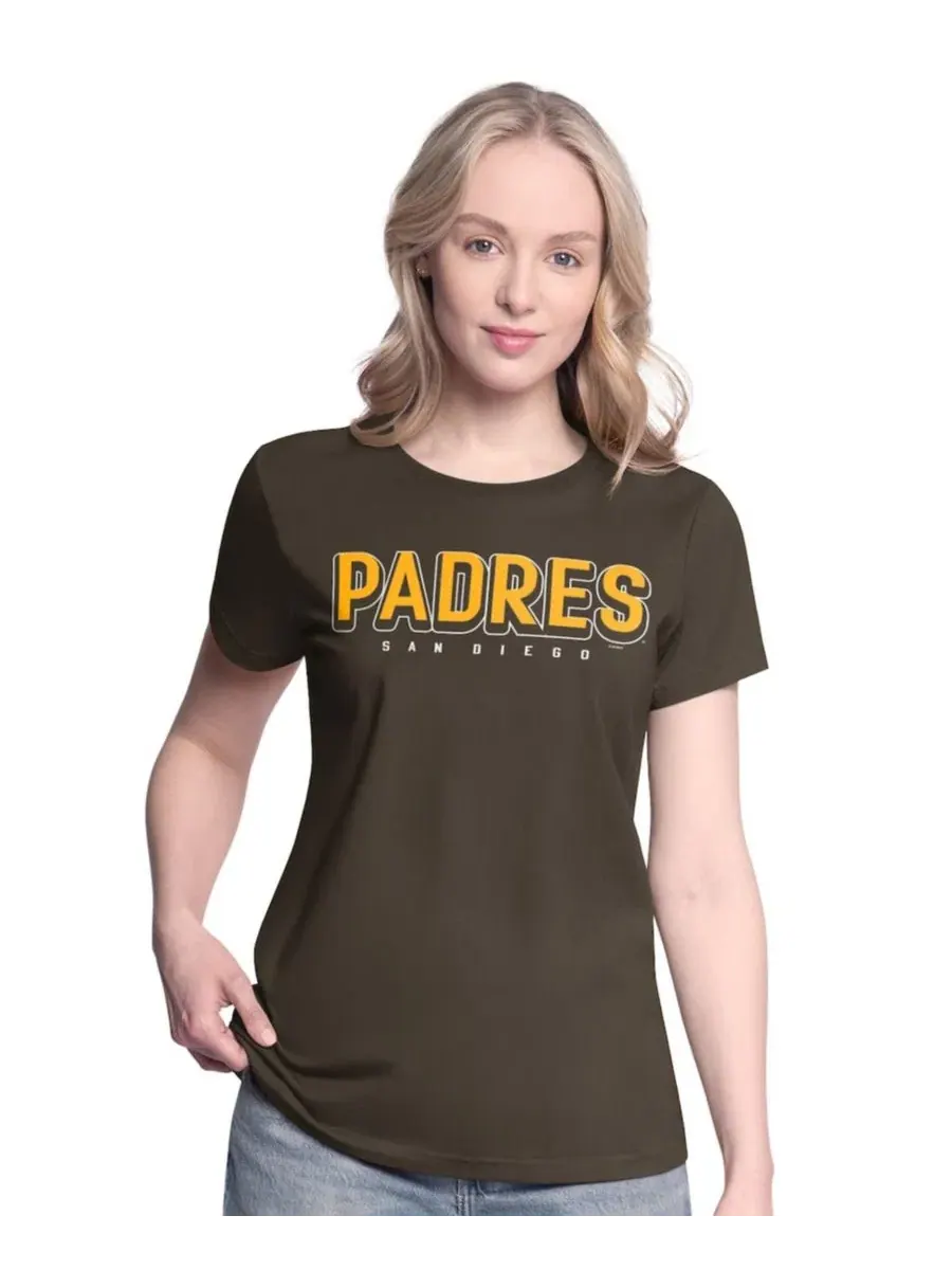 Комплект футболок с принтом San Diego Padres G-III 4Her by Carl Banks — изображение 5 из 5, коричневый золотистый