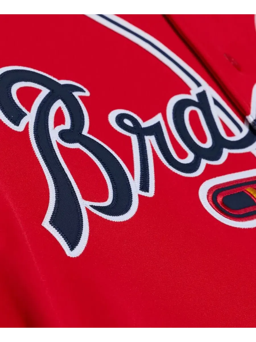 Джерси Chipper Jones Red Atlanta Braves 2006 Cooperstown Collection Mitchell & Ness — изображение 4 из 4, красный