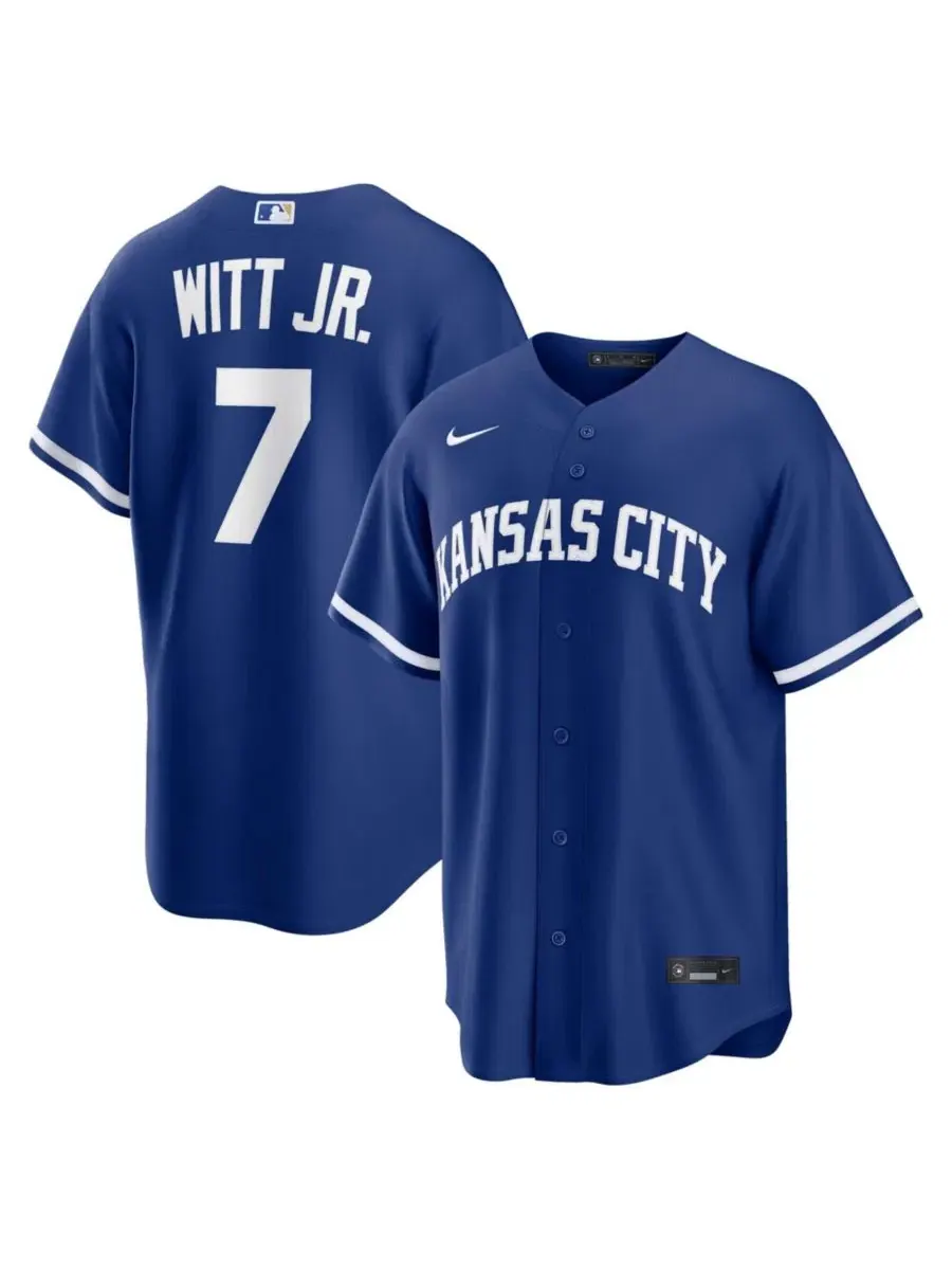 Реплика джерси Nike Kansas City Royals Alternate Bobby Witt Jr. Royal — изображение 1 из 3, королевский