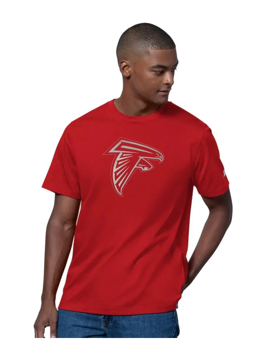 Футболка с длинным рукавом с принтом Gridiron Atlanta Falcons Starter — изображение 1 из 2, красный