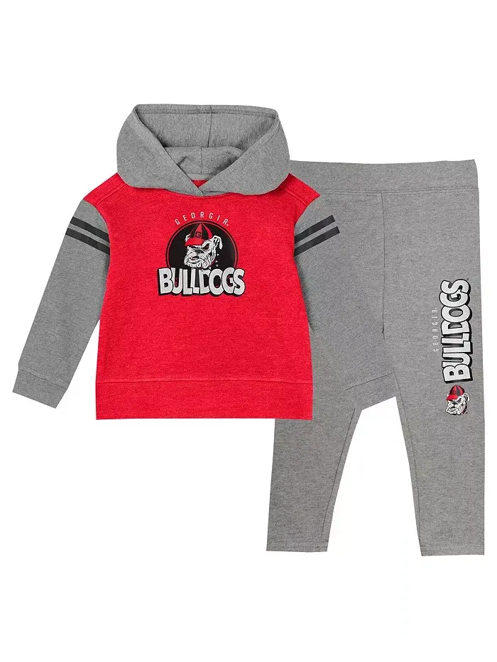 Комплект из толстовки и леггинсов Red Georgia Bulldogs Clubhouse для мальчиков и девочек Outerstuff