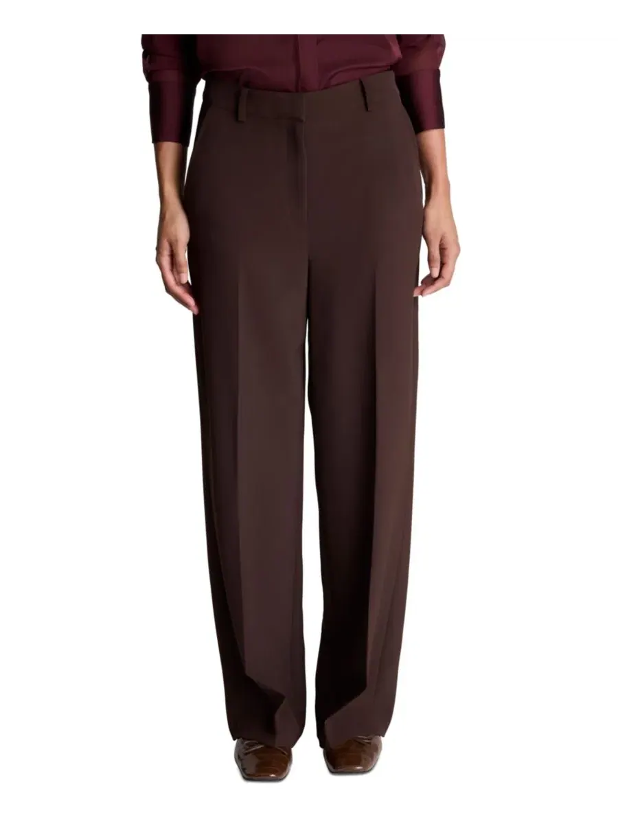 Брюки с высокой посадкой и широкими штанинами Kenneth Cole, Medium Bark — изображение 1 из 5