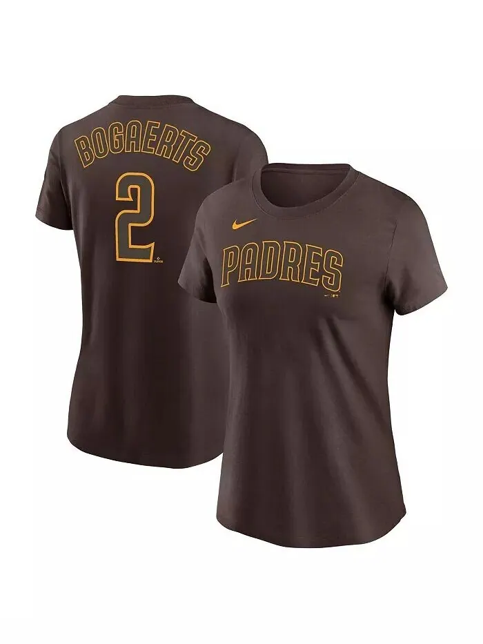 Женская футболка Xander Bogaerts Brown San Diego Padres с именем и номером Nike — изображение 1 из 3