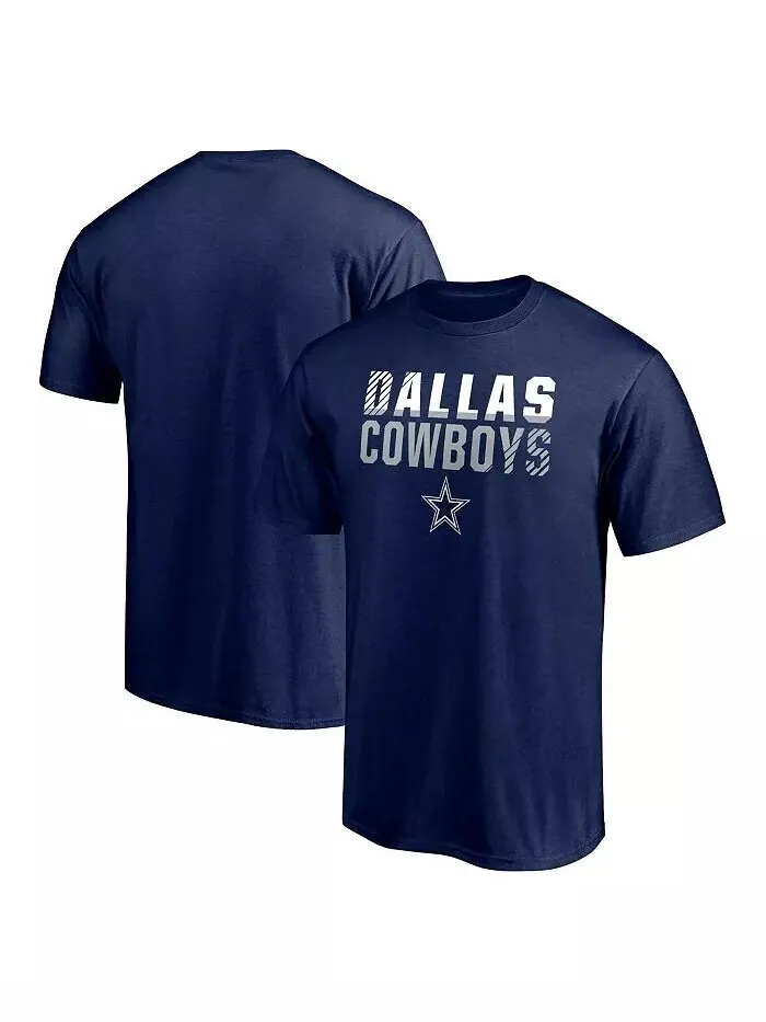 Мужская темно-синяя футболка Dallas Cowboys Team Fade Out Fanatics — изображение 1 из 4