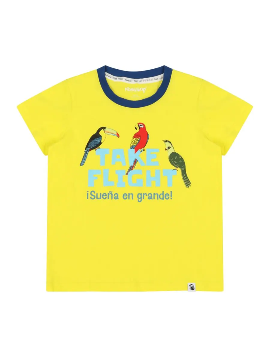 Детская футболка с коротким рукавом и графическим принтом Suave Mixed Up Clothing, Take flight — изображение 1 из 2