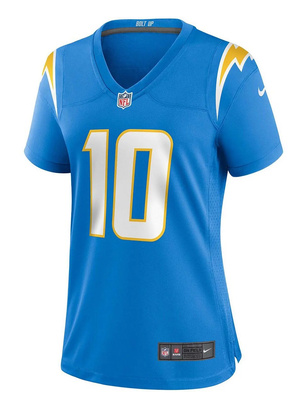 Женская игровая майка Justin Herbert Powder Blue Los Angeles Chargers Nike — изображение 2 из 3, синий