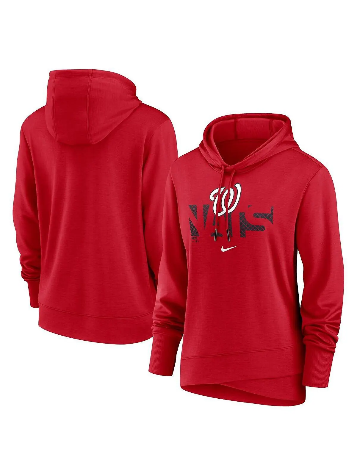 Женский красный пуловер с капюшоном Washington Nationals Diamond Knockout Performance Nike — изображение 1 из 3