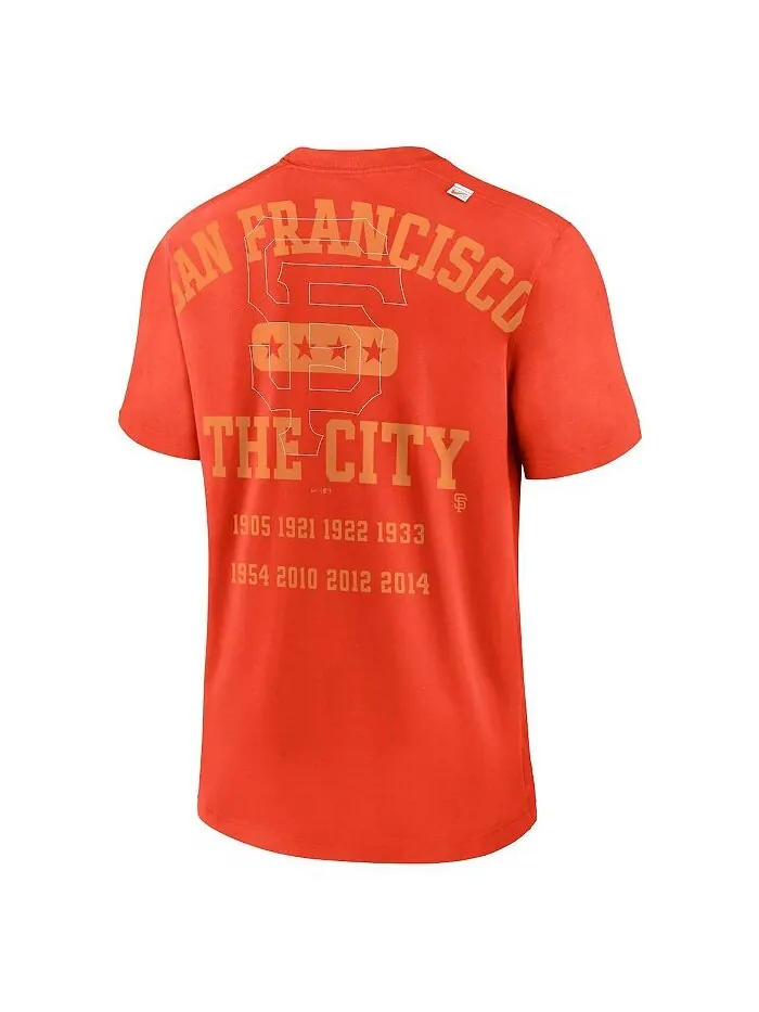 Мужская оранжевая футболка San Francisco Giants Statement Game Over Nike — изображение 3 из 3, оранжевый