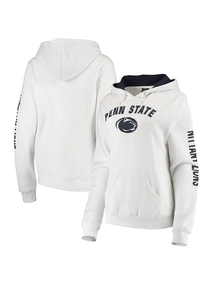 Женский белый пуловер с капюшоном Penn State Nittany Lions Loud and Proud Colosseum — изображение 1 из 3