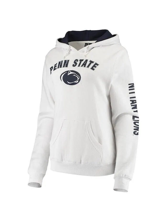 Женский белый пуловер с капюшоном Penn State Nittany Lions Loud and Proud Colosseum — изображение 3 из 3