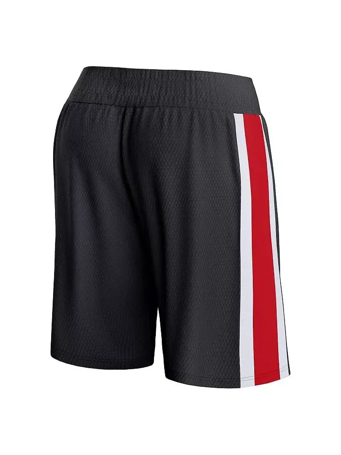 Мужские черные шорты-сетки Toronto Raptors Referee Iconic Fanatics — изображение 3 из 3