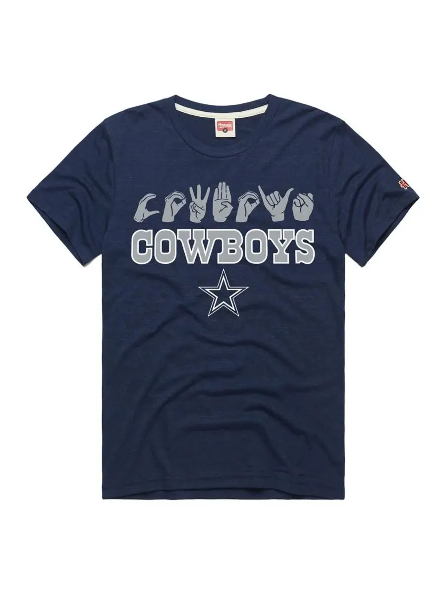 Homage Мужские и женские футболки темно-синего цвета из коллекции Dallas Cowboys NFL ASL от Love — изображение 3 из 3