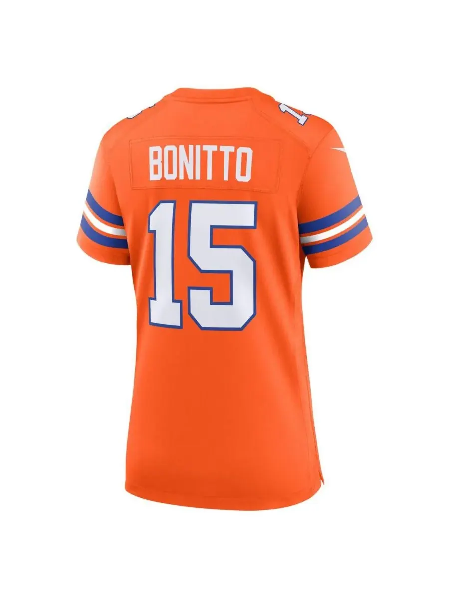 Nike Женская оранжевая футболка Nik Bonitto Denver Broncos Alternate 2 Mile High Collection 1977 — изображение 3 из 3