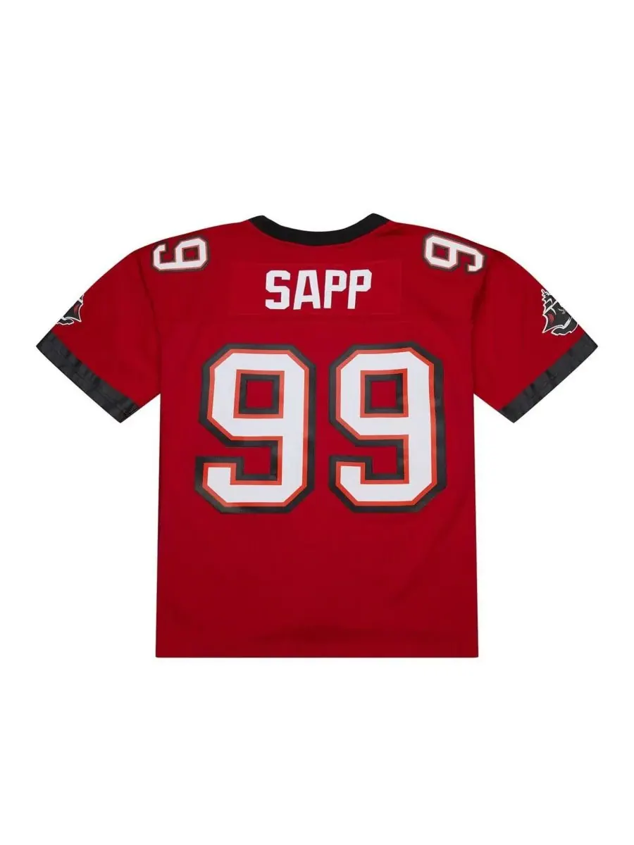 Mitchell & Ness Мужская красная реплика майки Уоррена Саппа команды Tampa Bay Buccaneers образца — изображение 1 из 3