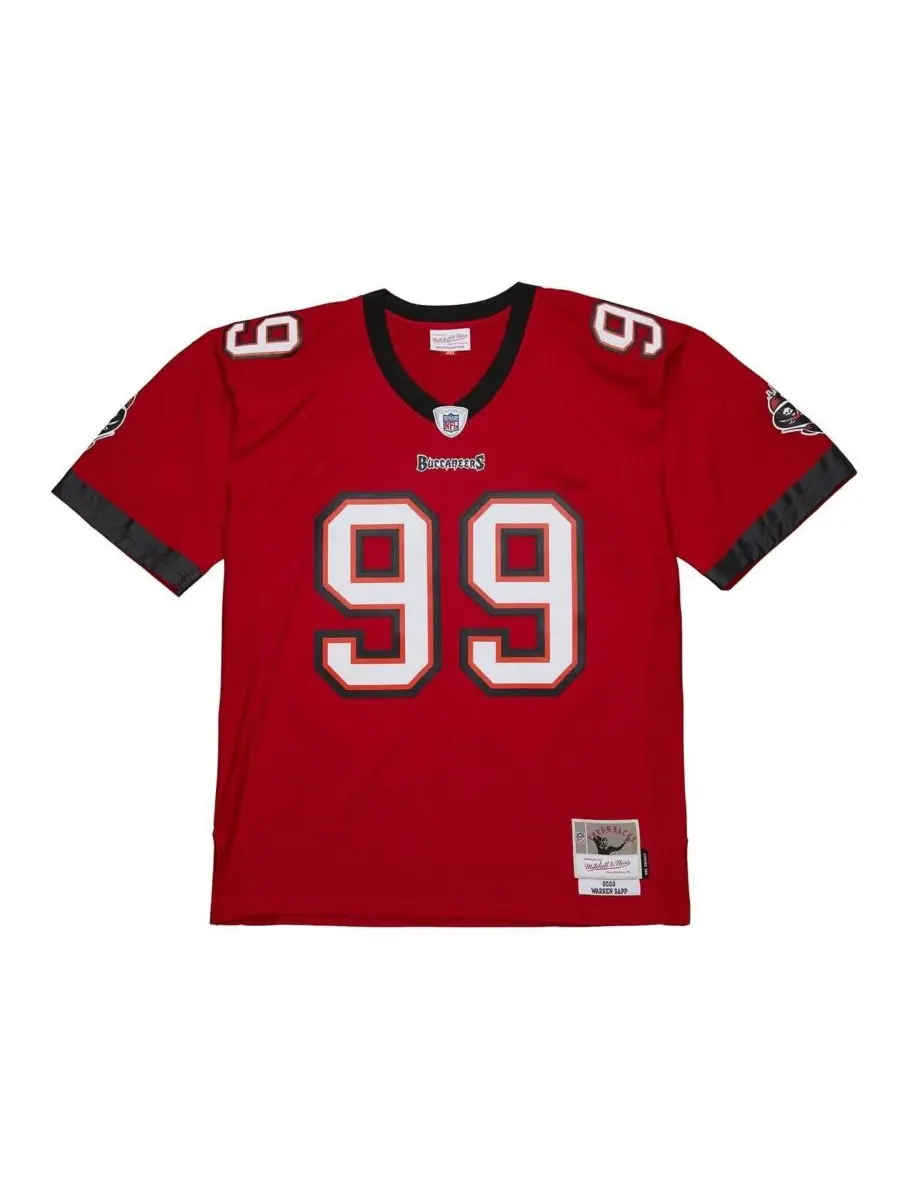 Mitchell & Ness Мужская красная реплика майки Уоррена Саппа команды Tampa Bay Buccaneers образца — изображение 2 из 3