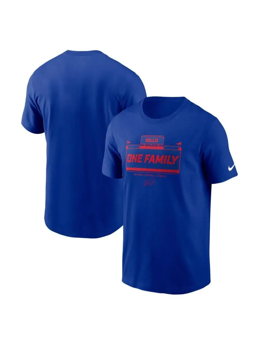 Мужская футболка Royal Buffalo Bills Primetime Local Essential Nike — изображение 1 из 3, королевский