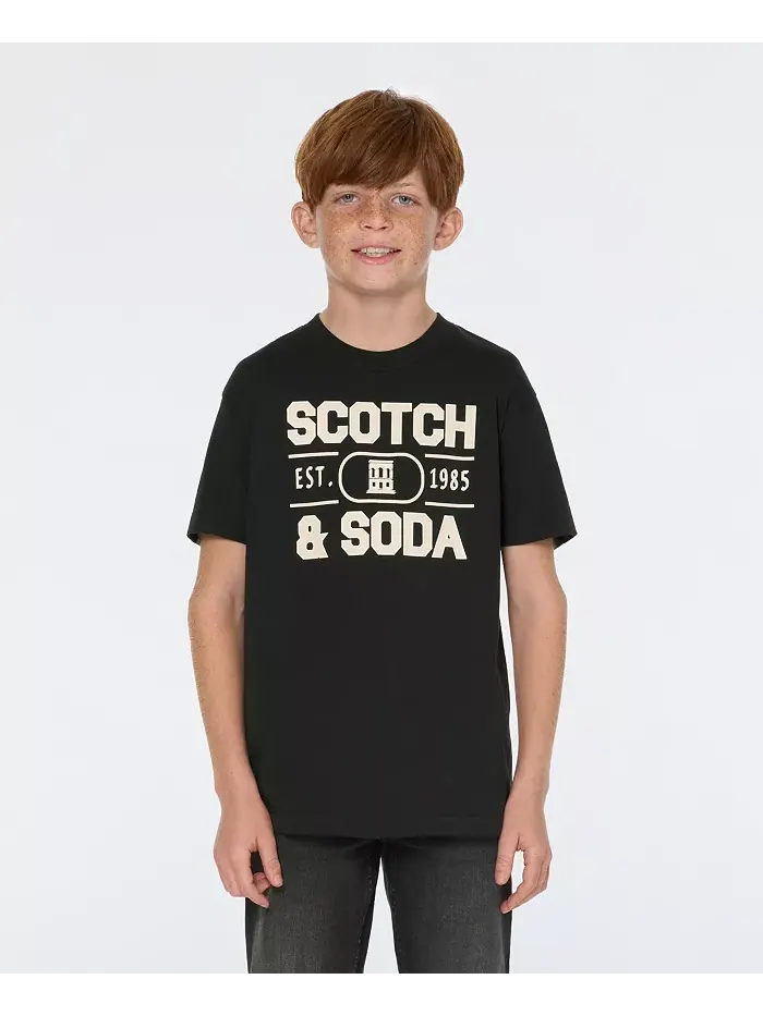 Футболка с принтом Big Boys с коротким рукавом SCOTCH & SODA — изображение 1 из 6