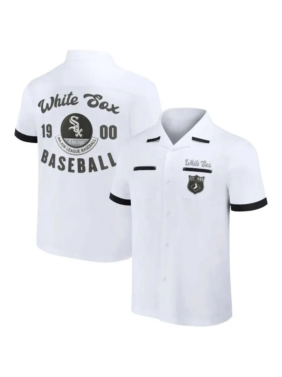 Fanatics Мужская рубашка для боулинга Darius Rucker Collection от White Chicago White Sox — изображение 1 из 3, белый