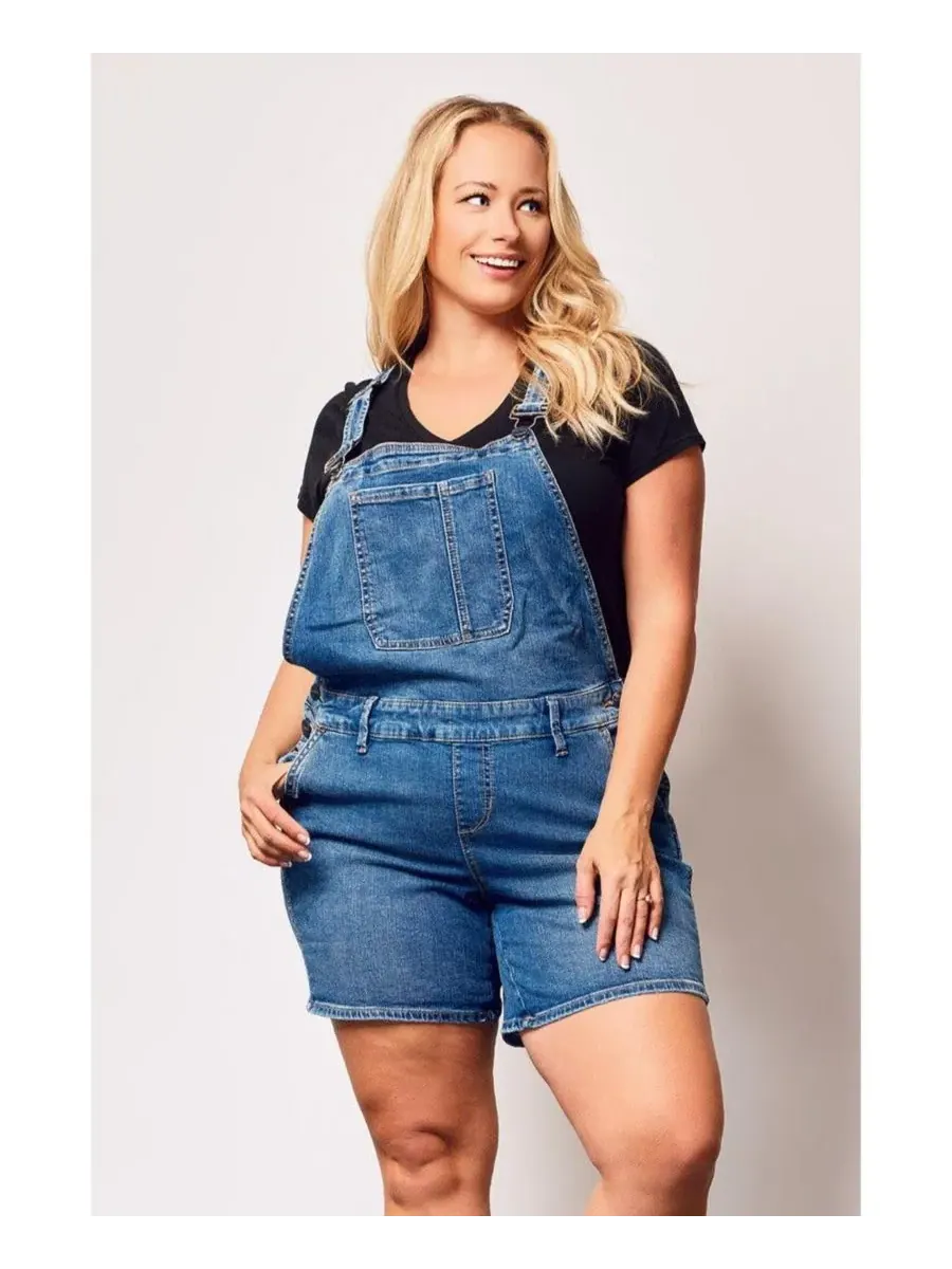 Джинсовый комбинезон больших размеров SLINK Jeans, Genesis — без цвета