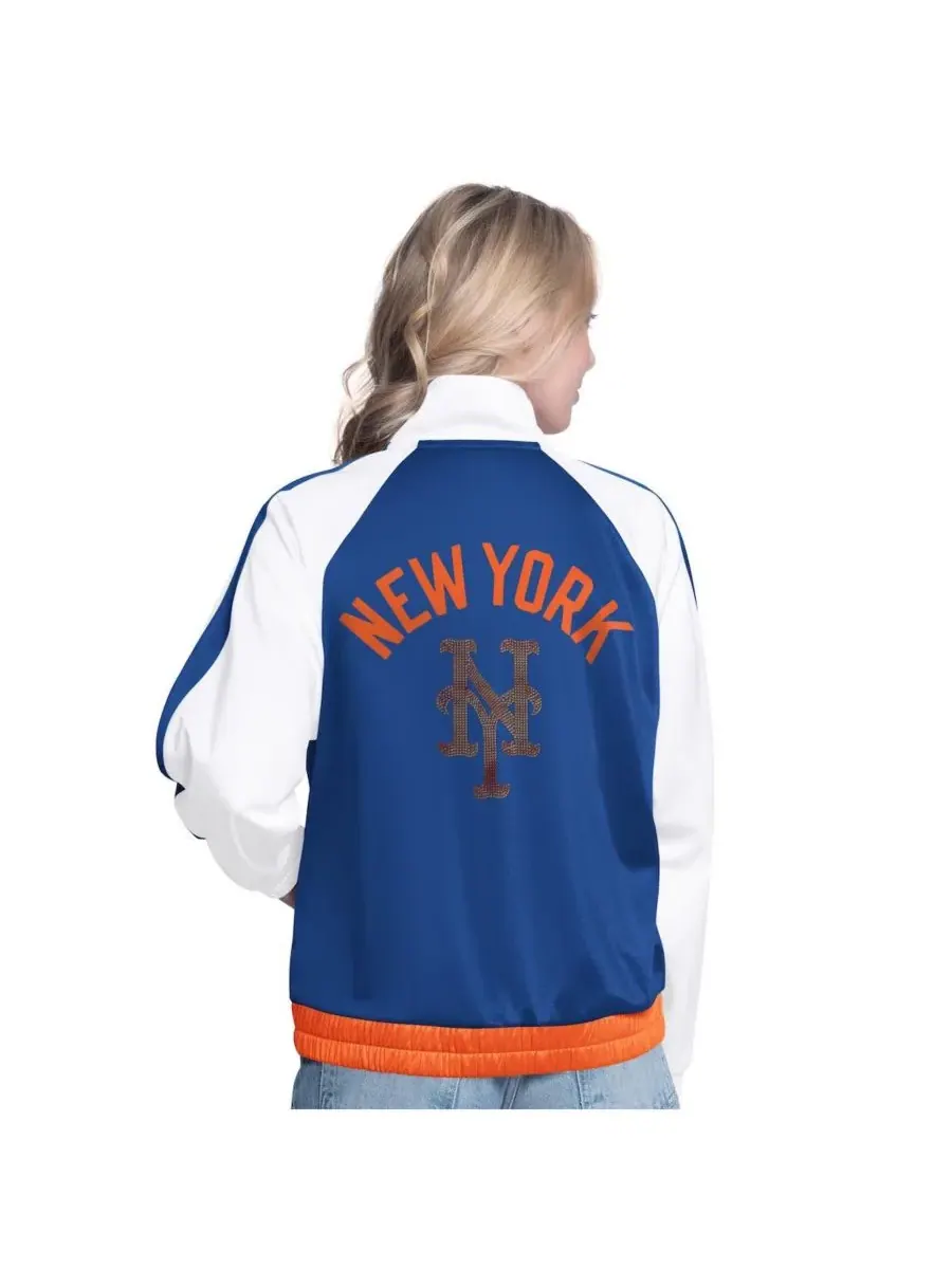 G-III Sports by Carl Banks Женская белая/королевская спортивная куртка New York Mets Rally с — изображение 2 из 2, белый