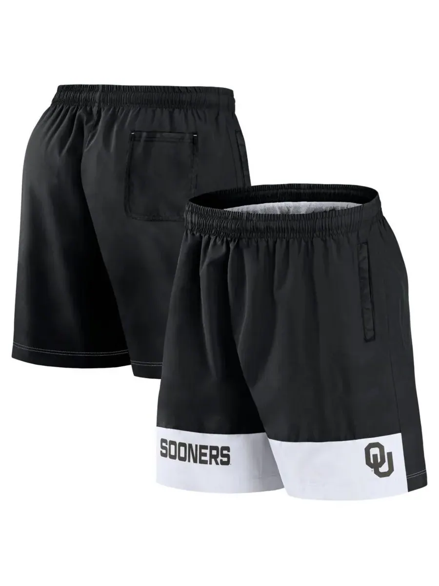 Fanatics Мужские черные тканые шорты Oklahoma Sooners Elements Intensity — изображение 1 из 3, черный