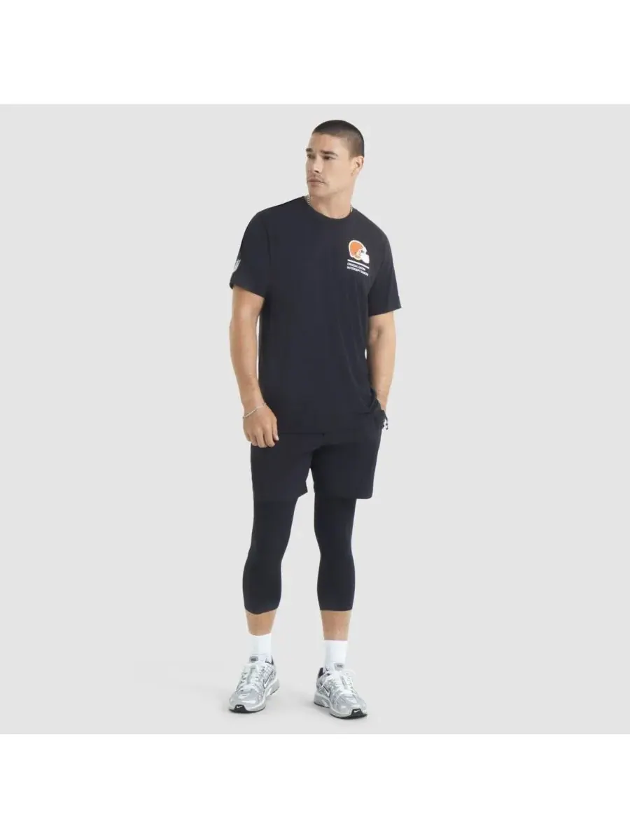 Nike Мужская черная футболка Cleveland Browns 2025 NFL Crucial Catch Tri-Blend Dri-FIT — изображение 3 из 5, черный