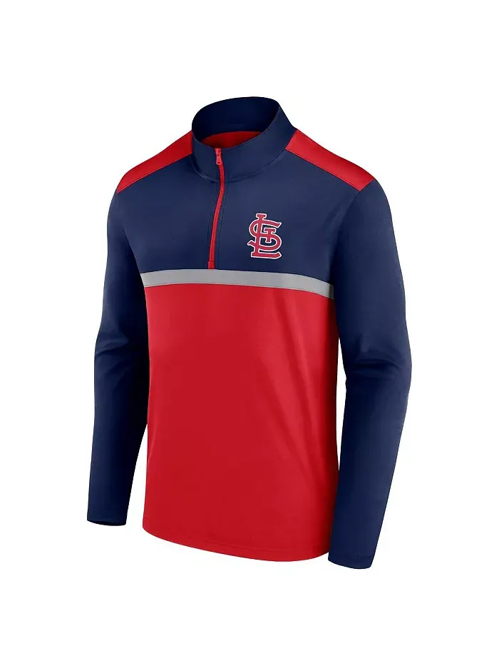 Мужская красная толстовка St. Louis Cardinals Unstoppable с молнией на четверть Fanatics — изображение 3 из 3