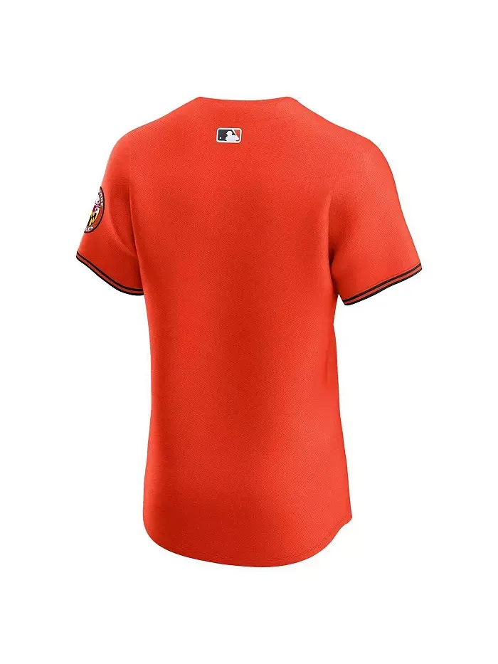 Мужская оранжевая футболка Baltimore Orioles Alternate Vapor Premier Elite Patch Nike — изображение 2 из 3