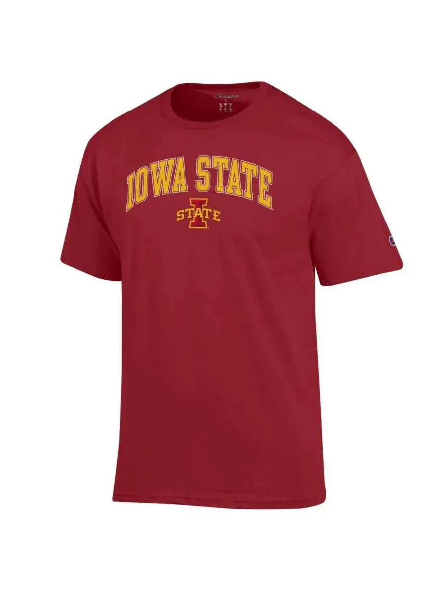Мужская футболка Cardinal Iowa State Cyclones с логотипом в виде арки над эмблемой Champion — изображение 2 из 3, красный