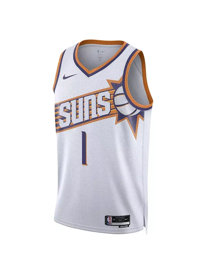Мужская и женская баскетбольная майка Devin Booker Phoenix Suns Swingman - версия Association — изображение 2 из 3