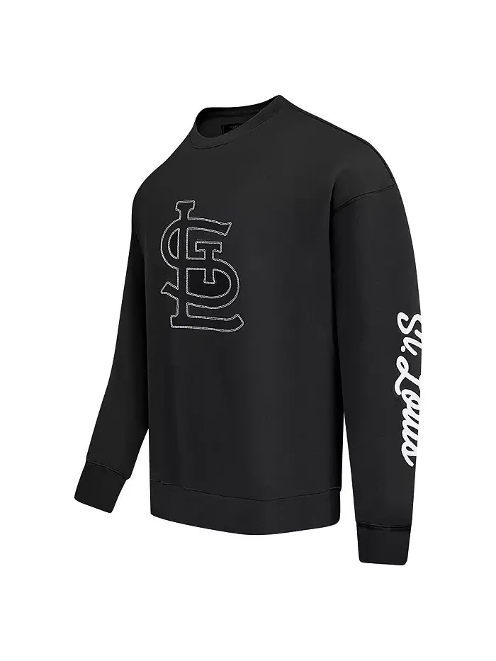 Мужская черная толстовка с заниженным плечом St. Louis Cardinals Paint The City Pro Standard — изображение 5 из 5