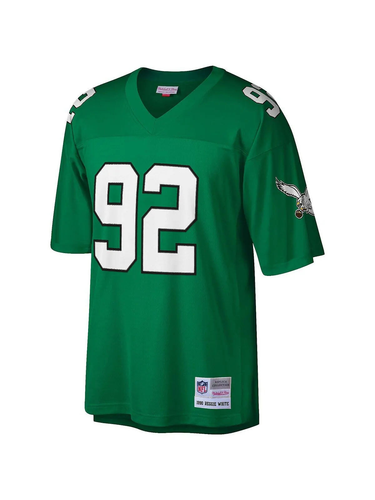 Мужская футболка Reggie White Kelly Green Philadelphia Eagles Legacy Replica Mitchell & Ness — изображение 2 из 3, зеленый