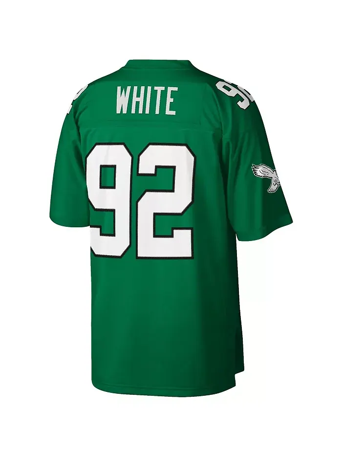 Мужская реплика джерси Reggie White Kelly Green Philadelphia Eagles Legacy Mitchell & Ness — изображение 3 из 3