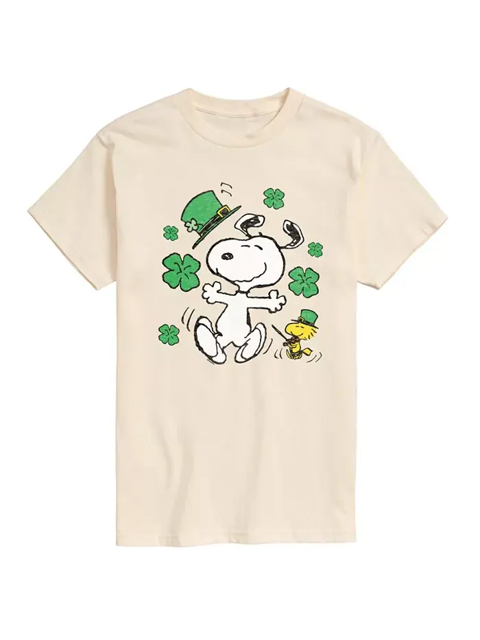 Мужская футболка с коротким рукавом Peanuts St Patrick's Day AIRWAVES — изображение 1 из 3