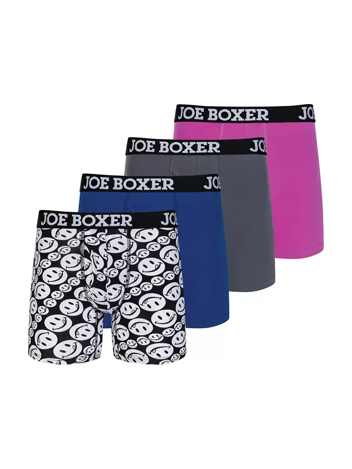Мужские боксеры стрейч, 4 штуки Joe Boxer