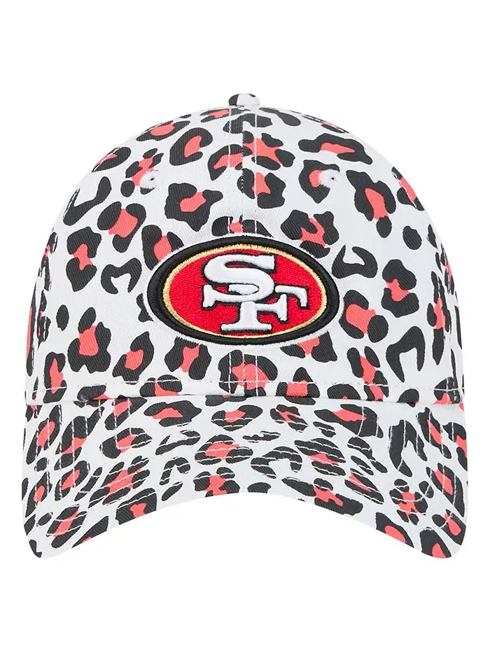 Белая регулируемая кепка San Francisco 49ers Active Leopard 9TWENTY для дошкольников New Era — изображение 5 из 5