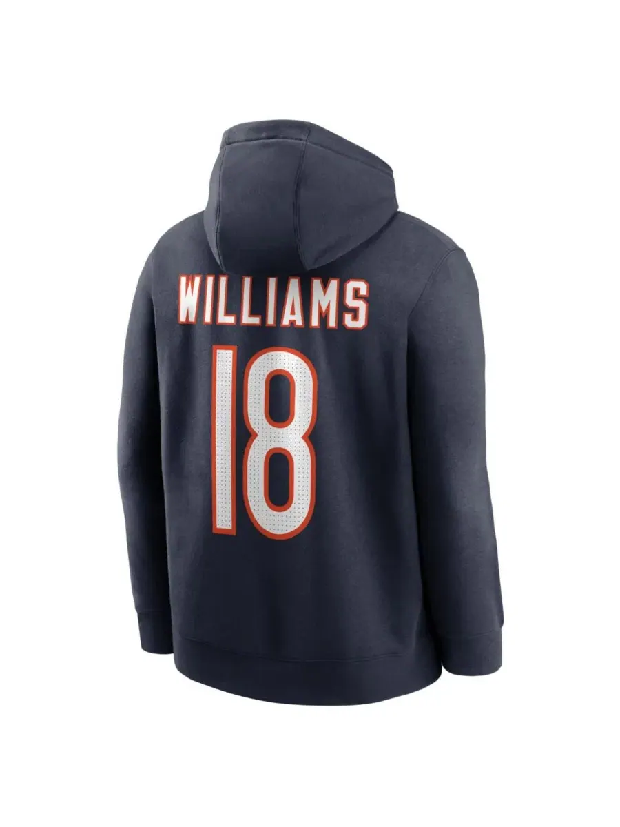 Худи с принтом и номером игрока Caleb Williams Nike — изображение 3 из 3, темно-синий