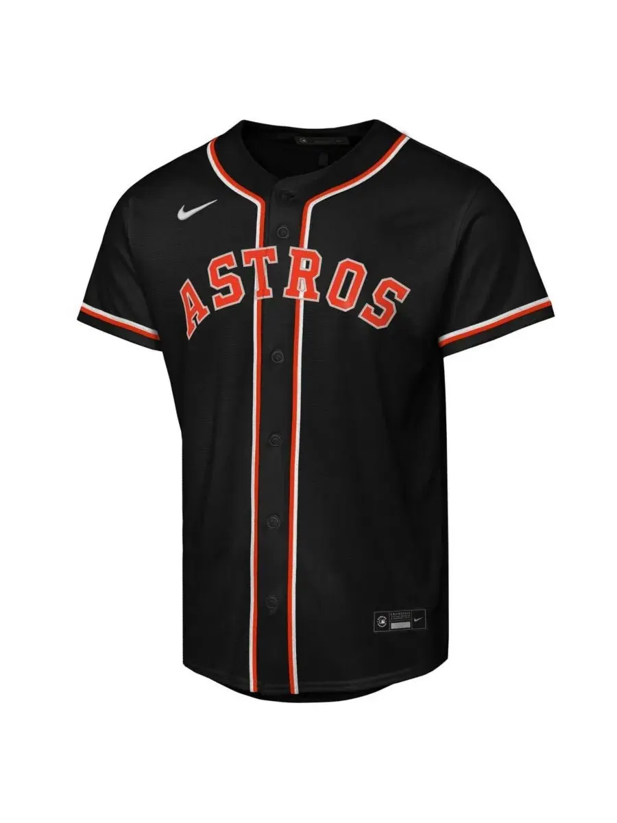 Детская футболка-джерси с именем и номером игрока Jose Altuve Nike — изображение 2 из 3, черный
