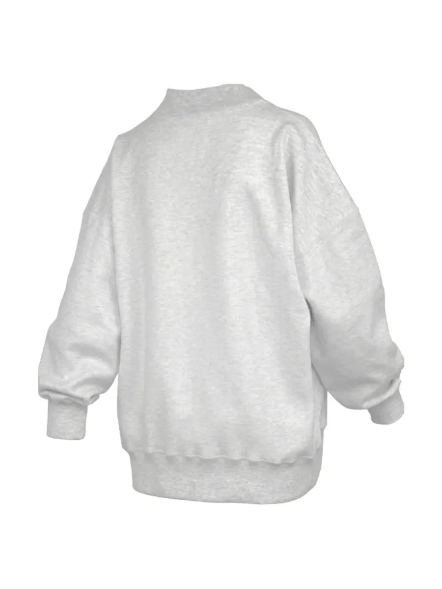 Свитшот женский с принтом Oklahoma Sooners Reversible Pressbox — изображение 2 из 5, серый