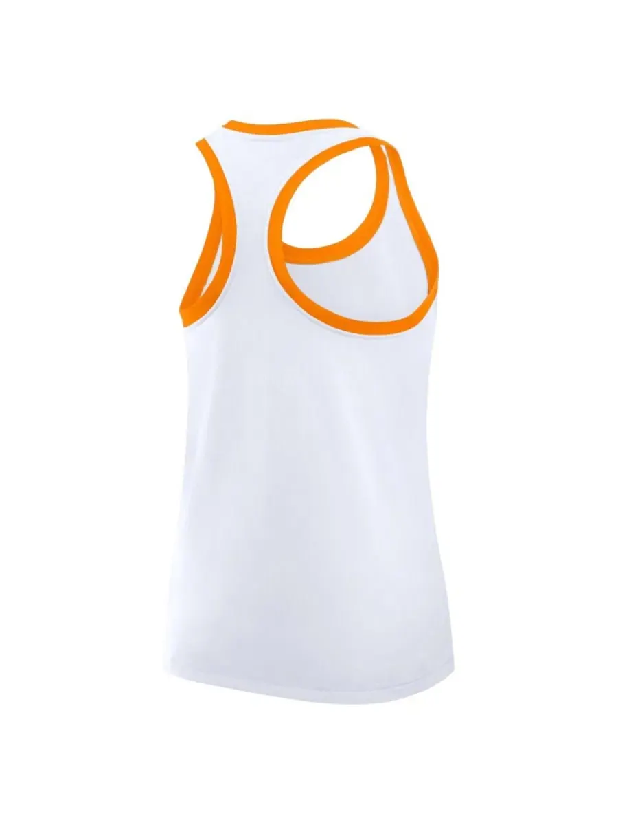 Женский топ без рукавов с принтом Uni Name Tri-Blend Dri-FIT Nike — изображение 3 из 5, белый яркий