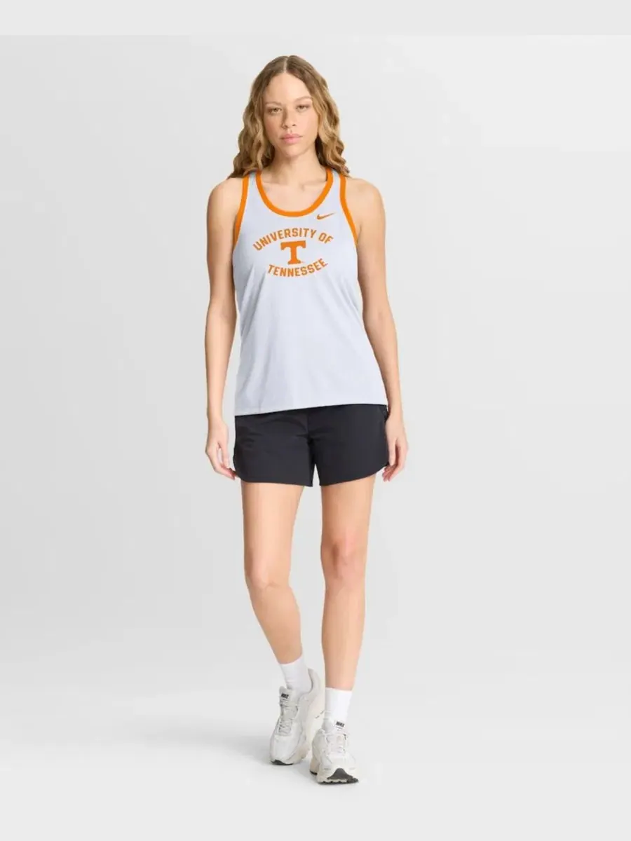 Женский топ без рукавов с принтом Uni Name Tri-Blend Dri-FIT Nike — изображение 5 из 5, белый яркий