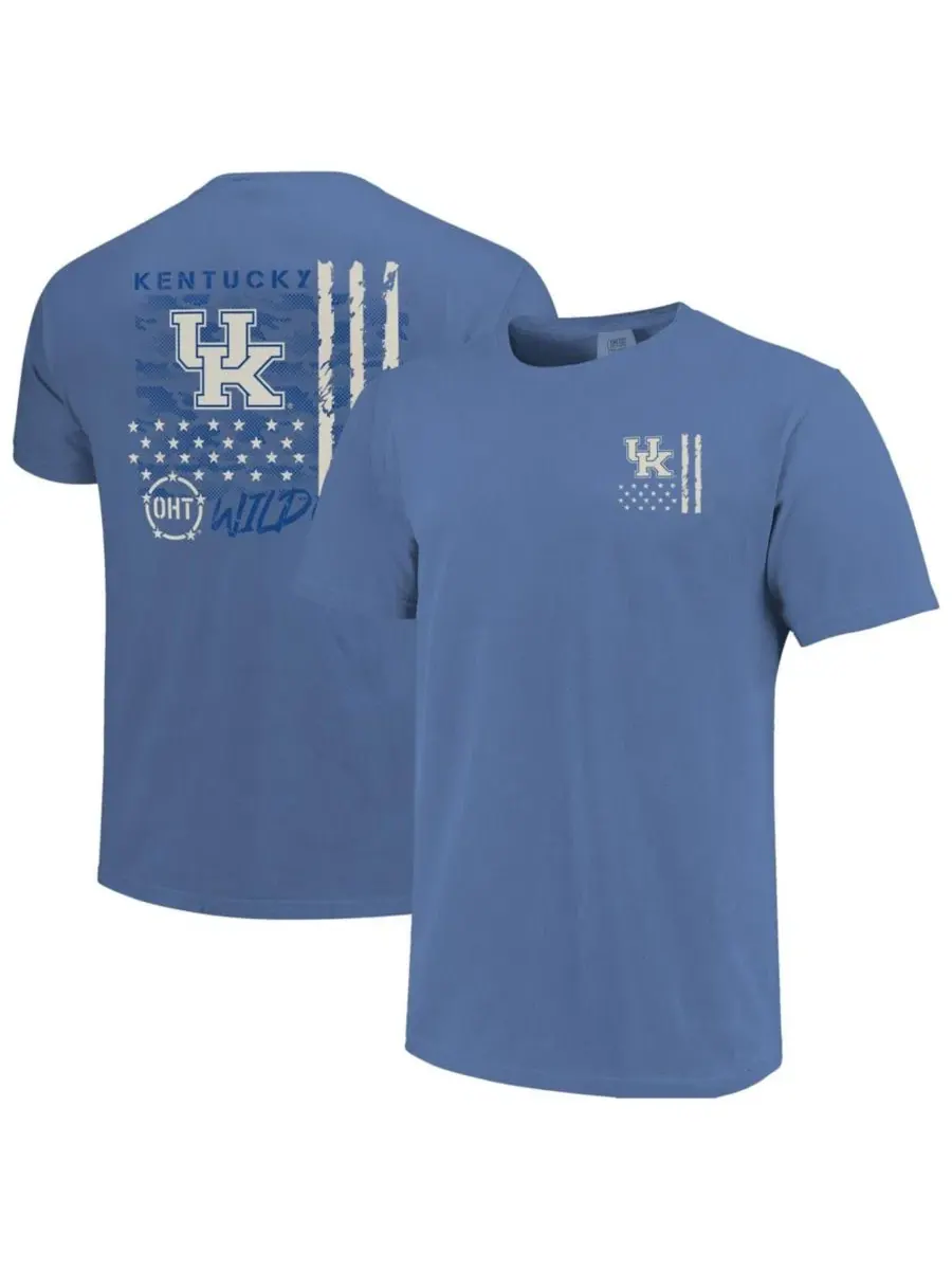Футболка с принтом Kentucky Wildcats OHT Camo Overlay Image One — изображение 1 из 3, королевский