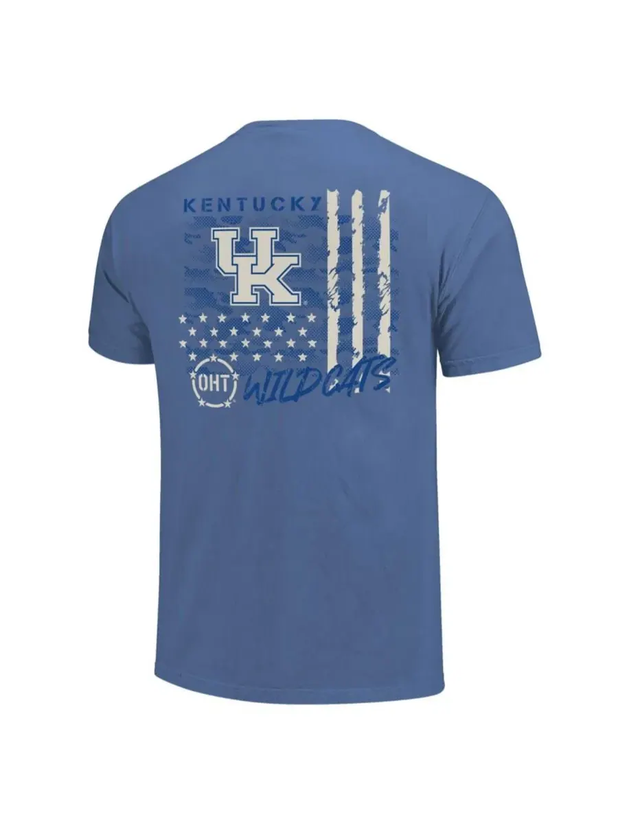 Футболка с принтом Kentucky Wildcats OHT Camo Overlay Image One — изображение 3 из 3, королевский